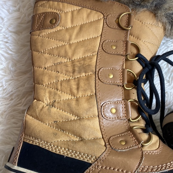 Sorel Women’s 7 TOFONO II WP CURRY FAWN TALL Winter  Rain Snow BOOTS-Read - Picture 6 of 9
